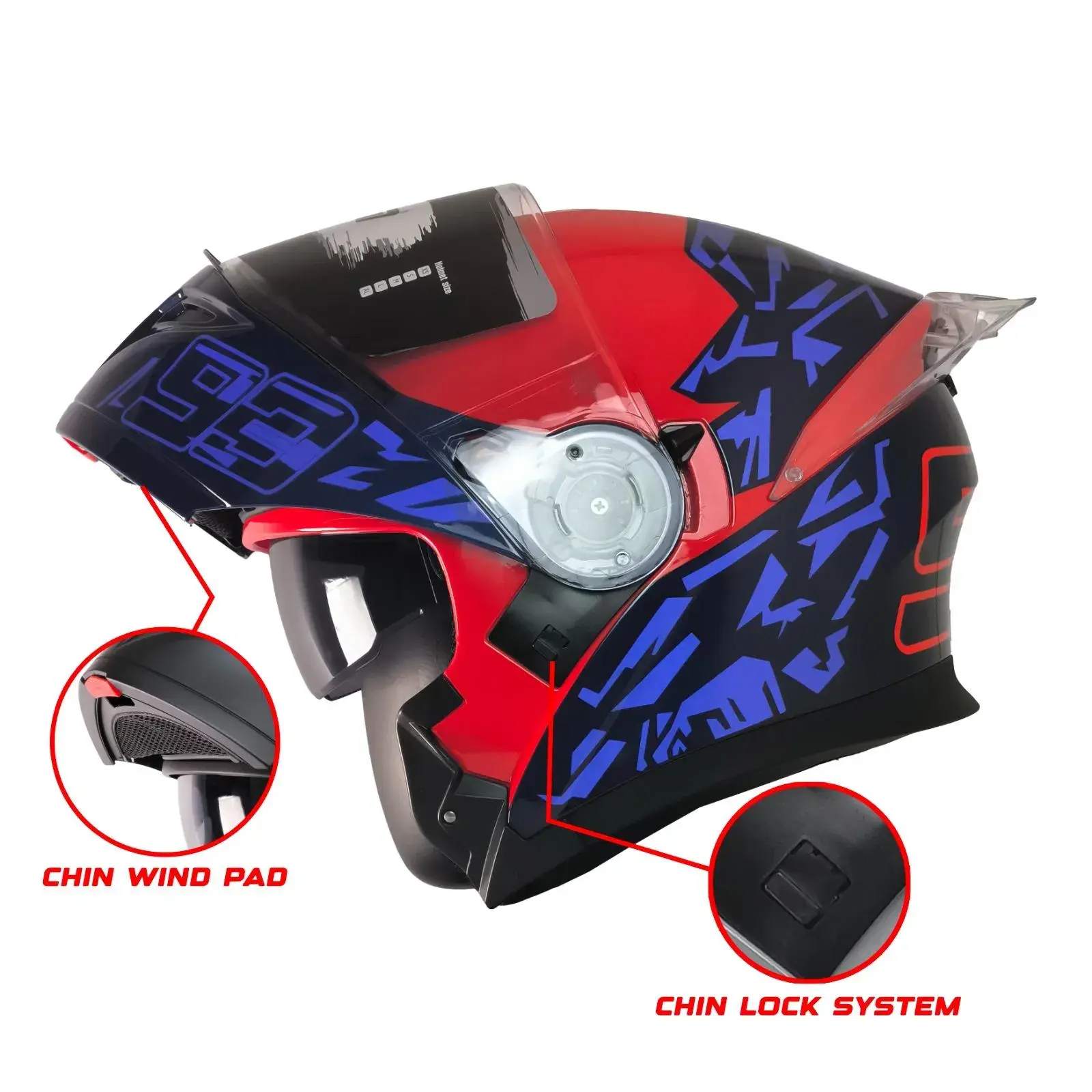 FR-M 965 93 ÇENE AÇILIR KASK